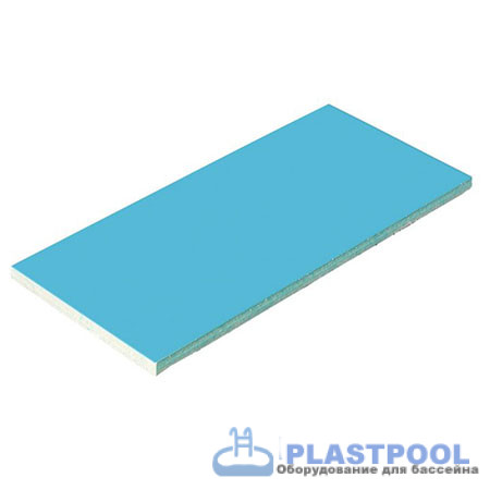 Плитка керамическая Aquaviva голубая, 244х119х9 мм