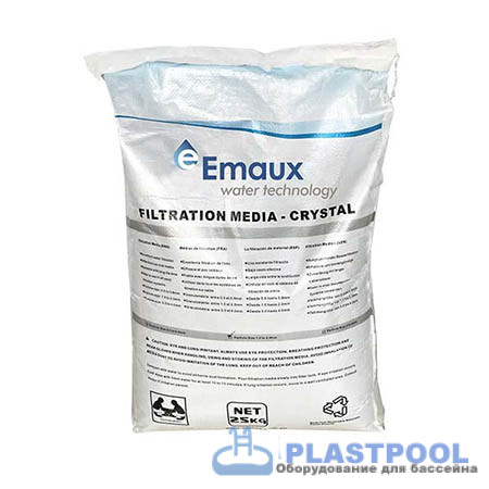 Песок стеклянный (3-5 мм 25 кг) Emaux FMG25C 