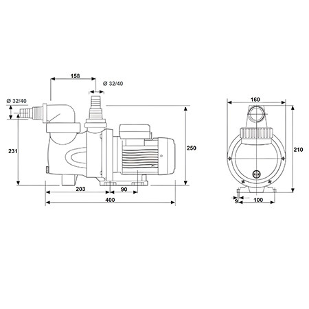 Насос с префильтром   5,0м3/ч Glong FCP-S Н=6 0,25кВт 230В 