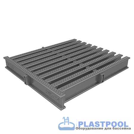 Угловой сегмент 245х34 мм, цвет нержавеющая сталь