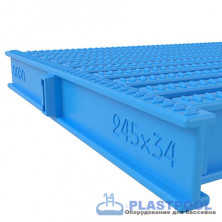 Угловой сегмент 245x34мм, цвет голубой