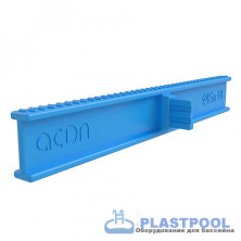 Переливная решетка 245x34мм, цвет голубой