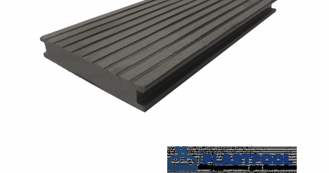 Террасная доска ДПК ECODECKING HIT полнотелая Серый