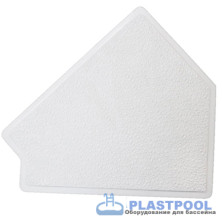 Угол 45гр. для переливной решетки (300мм Н30) Emaux 