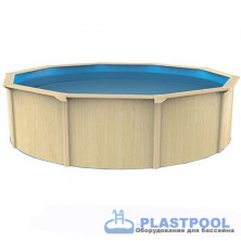 Морозоустойчивый бассейн PoolMagic Wood круглый 4.6x1.3м Standart