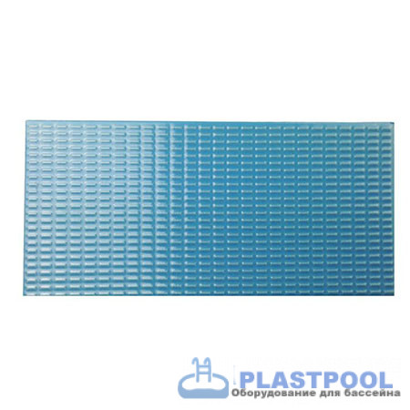 Плитка керамическая противоскользящая Aquaviva темно-голубая, 244х119х9 мм