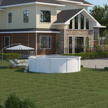 Каркасный бассейн MAGIC POOL 3,0х1,32м (белый) круг