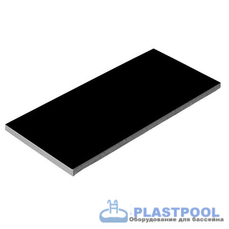 Плитка керамическая Aquaviva черная, 240х115х9 мм