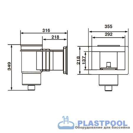 Скиммер ( универсал.) Emaux EM0020 RV (Opus)
