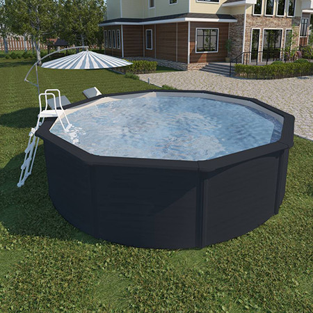 Каркасный бассейн MAGIC POOL 3,6х1,32м (графит) круг