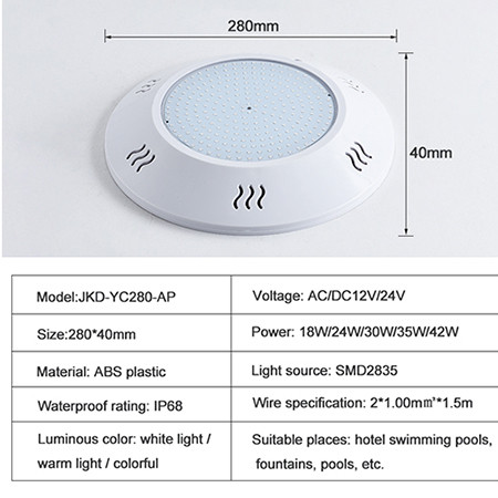 Прожектор накладной (35Вт/12В) LED Warm white Tadpole JKD-YC280-AP