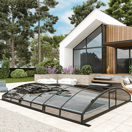 Раздвижной павильон для бассейна Avrora L 6,36м*3м*0,65м 