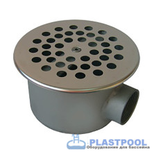 Донный слив 160мм Акватехника ЭКОНОМ 1 1/2" ВР (плитка) 