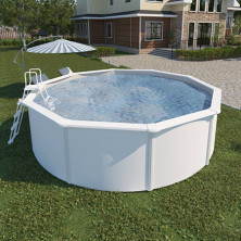 Каркасный бассейн MAGIC POOL 4,6х1,32м (белый) круг