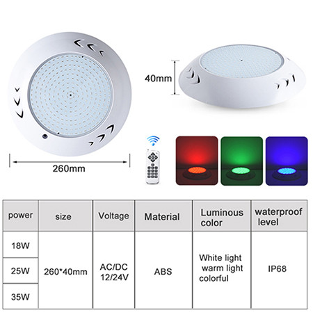 Прожектор накладной (25Вт/12В) LED RGB с пультом Tadpole JKD-YC260-AP