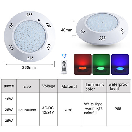 Прожектор накладной (25Вт/12В) LED RGB Tadpole JKD-YC280-AP
