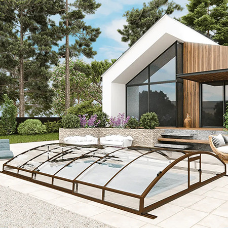 Раздвижной павильон для бассейна Avrora L 10,6м*3,5м*0,7м