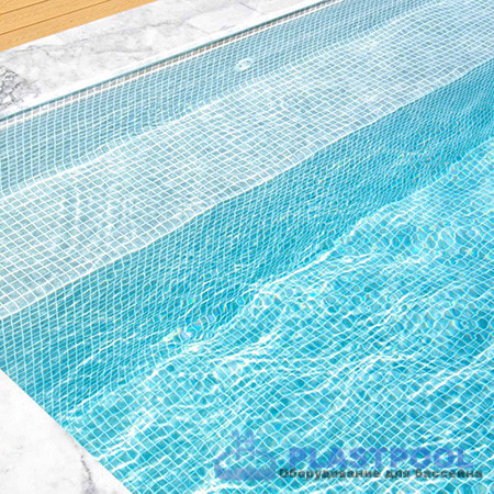 Пленка для бассейна Haogenplast Ogenflex Matrix Silver-3D (серебрянная мозайка) 1,65х25м