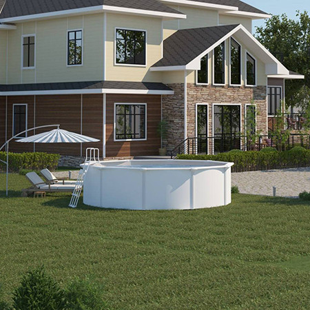 Каркасный бассейн MAGIC POOL 5,5х1,32м (белый) круг