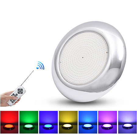 Прожектор накладной из нерж. стали (35Вт/12В) LED RGB с пультом Tadpole JKD-YC260-2SP