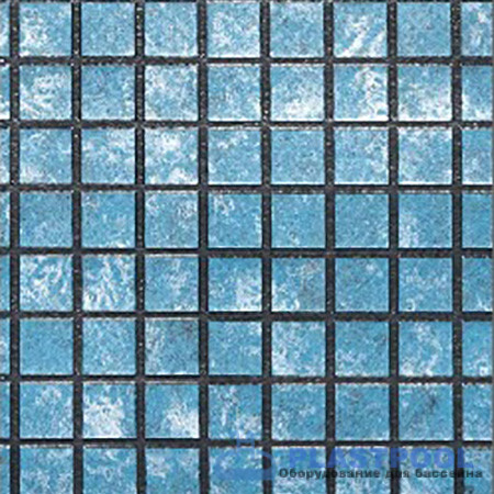 Пленка для бассейна Haogenplast Ogenflex Matrix Blue Black Strip-3D (голубая мозаика) 1,65х25м
