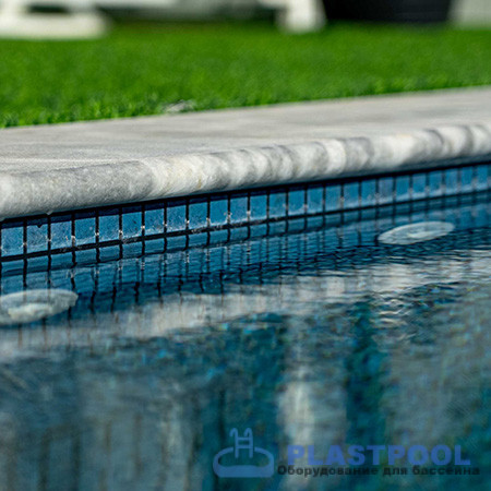 Пленка для бассейна Haogenplast Ogenflex Matrix Blue Black Strip-3D (голубая мозаика) 1,65х25м