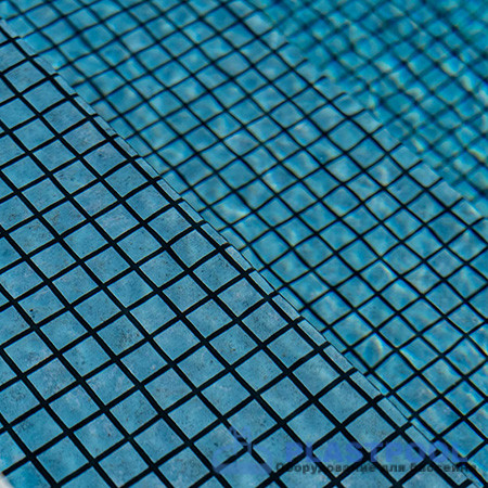 Пленка для бассейна Haogenplast Ogenflex Matrix Blue Black Strip-3D (голубая мозаика) 1,65х25м