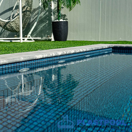 Пленка для бассейна Haogenplast Ogenflex Matrix Blue Black Strip-3D (голубая мозаика) 1,65х25м