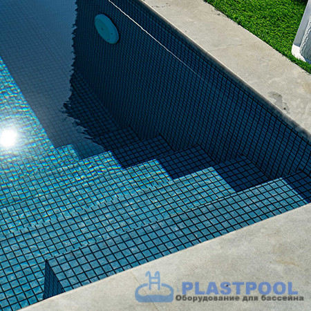 Пленка для бассейна Haogenplast Ogenflex Matrix Blue Black Strip-3D (голубая мозаика) 1,65х25м