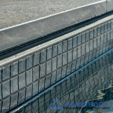 Пленка для бассейна Haogenplast Ogenflex Matrix Silver Black Strip-3D (черно-синяя мозаика) 1,65х25м