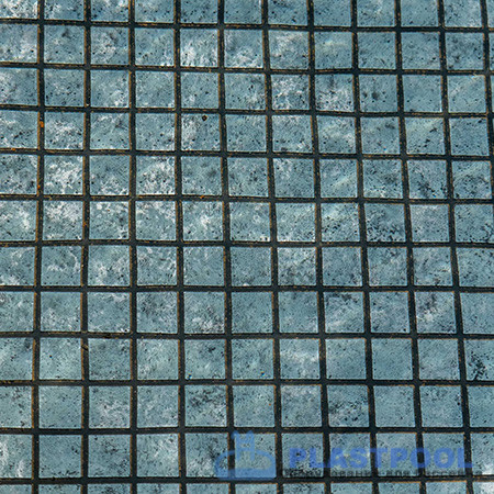 Пленка для бассейна Haogenplast Ogenflex Matrix Silver Black Strip-3D (черно-синяя мозаика) 1,65х25м