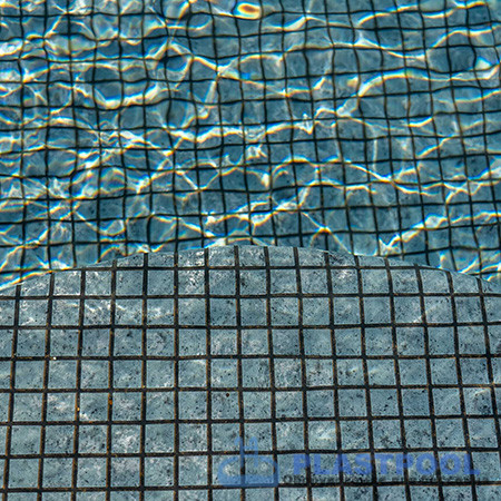 Пленка для бассейна Haogenplast Ogenflex Matrix Silver Black Strip-3D (черно-синяя мозаика) 1,65х25м