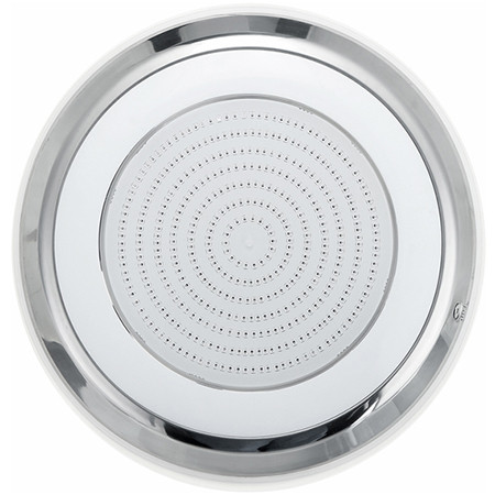 Прожектор накладной из нерж. стали рамка белая (18Вт/12В) LED RGB с пультом Tadpole JKD-YC230-SWP