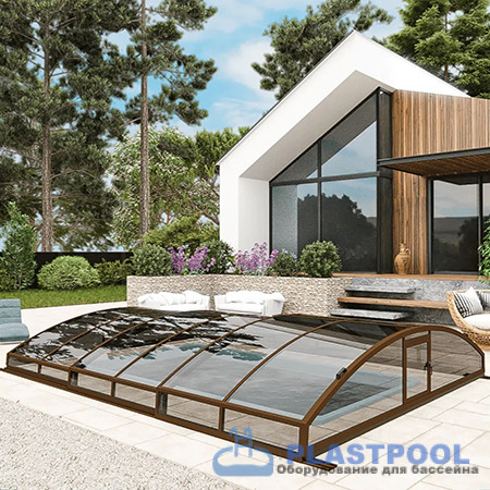 Раздвижной павильон для бассейна Avrora L 6,36м*4,5м*0,80м