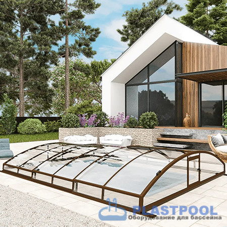 Раздвижной павильон для бассейна Avrora L 6,36м*4,5м*0,80м