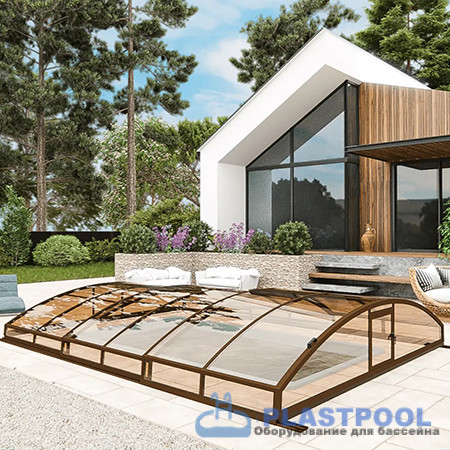 Раздвижной павильон для бассейна Avrora L 6,36м*4,5м*0,80м