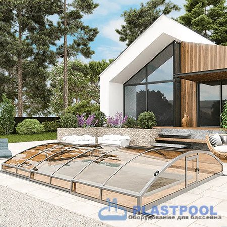 Раздвижной павильон для бассейна Avrora L 6,36м*4,5м*0,80м