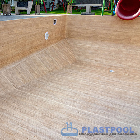 Пленка для бассейна Haogenplast  Ogenflex Larch Nature - 3D (имитация под дерево) 1,65х25м