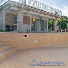 Пленка для бассейна Haogenplast  Ogenflex Larch Nature - 3D (имитация под дерево) 1,65х25м