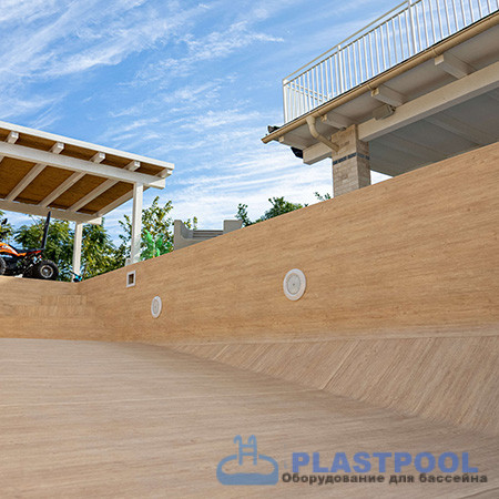 Пленка для бассейна Haogenplast  Ogenflex Larch Nature - 3D (имитация под дерево) 1,65х25м