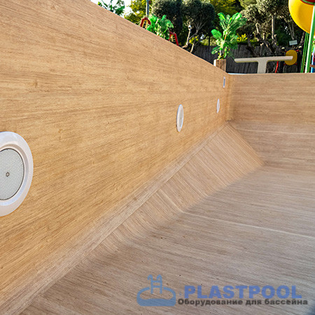 Пленка для бассейна Haogenplast  Ogenflex Larch Nature - 3D (имитация под дерево) 1,65х25м