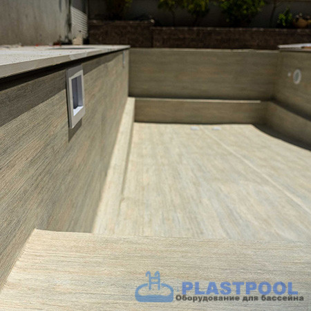 Пленка для бассейна Haogenplast Ogenflex Larch Fresco - 3D (имитация под дерево) 1,65х25м