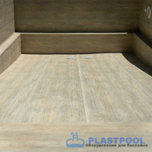 Пленка для бассейна Haogenplast Ogenflex Larch Fresco - 3D (имитация под дерево) 1,65х25м