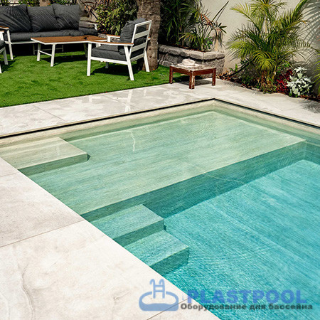 Пленка для бассейна Haogenplast Ogenflex Larch Fresco - 3D (имитация под дерево) 1,65х25м