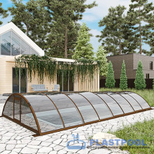Раздвижной павильон для бассейна Standart L 6,36м*3м*0,85м 