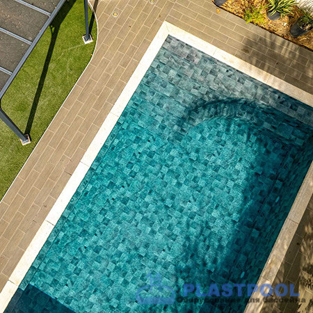 Пленка для бассейна Haogenplast Ogenflex StoneTile Tropic 15 - 3D (каменный тропик) 1,65х25м