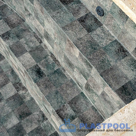 Пленка для бассейна Haogenplast Ogenflex StoneTile Tropic 15 - 3D (каменный тропик) 1,65х25м