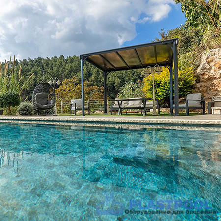 Пленка для бассейна Haogenplast Ogenflex StoneTile Tropic 15 - 3D (каменный тропик) 1,65х25м