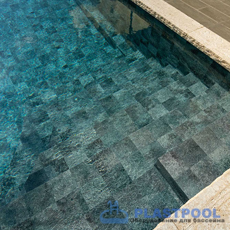 Пленка для бассейна Haogenplast Ogenflex StoneTile Tropic 15 - 3D (каменный тропик) 1,65х25м