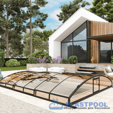 Раздвижной павильон для бассейна Avrora L 12,72м*4,5м*0,80м